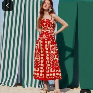 strapless open back dress One Shoulder Puff Sleeve Bodycon Dress in Red